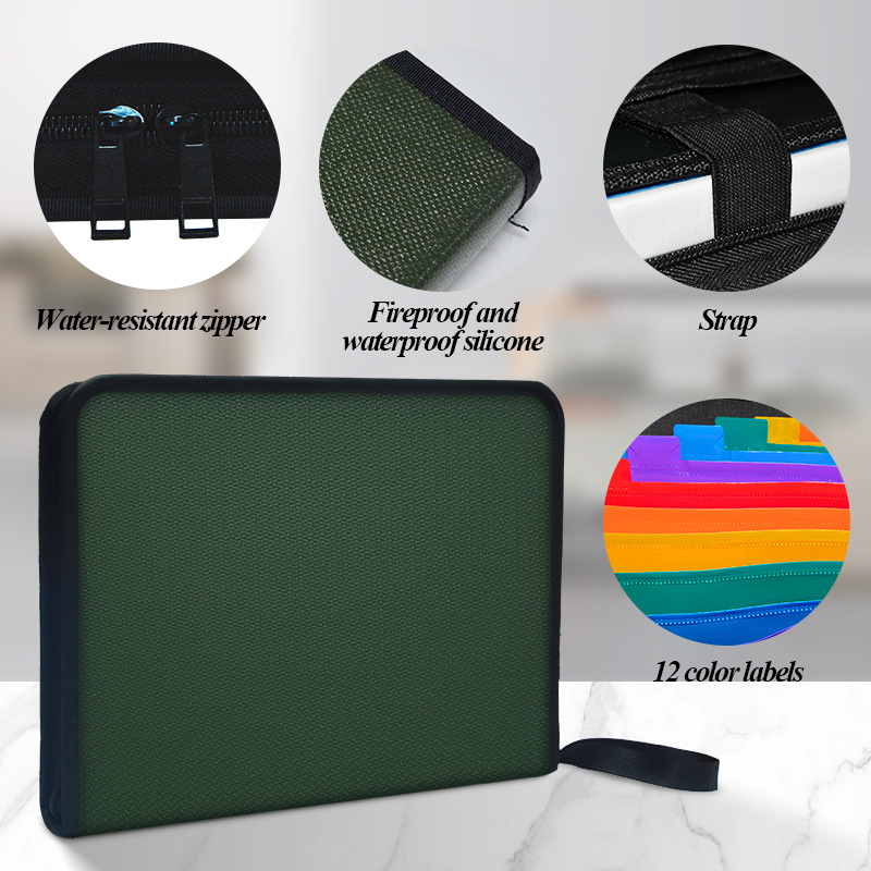 حافظة ملفات قابلة للتوسيع ومقا - مراجعة Expandable Accordion File Folder 13 Pockets وسعره