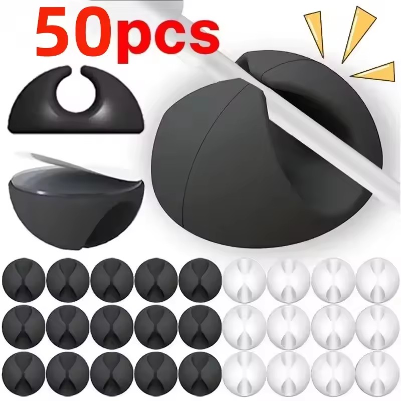 5/50 قطعة منظم كابلات صغير، مش - مراجعة Desk Accessories وسعره