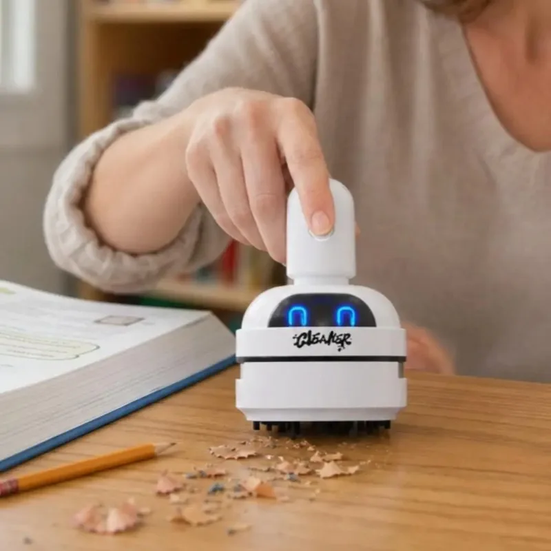 مكنسة كهربائية صغيرة محمولة بت - مراجعة Mini Desktop Vacuum Cleaner For Eraser Dust وسعره