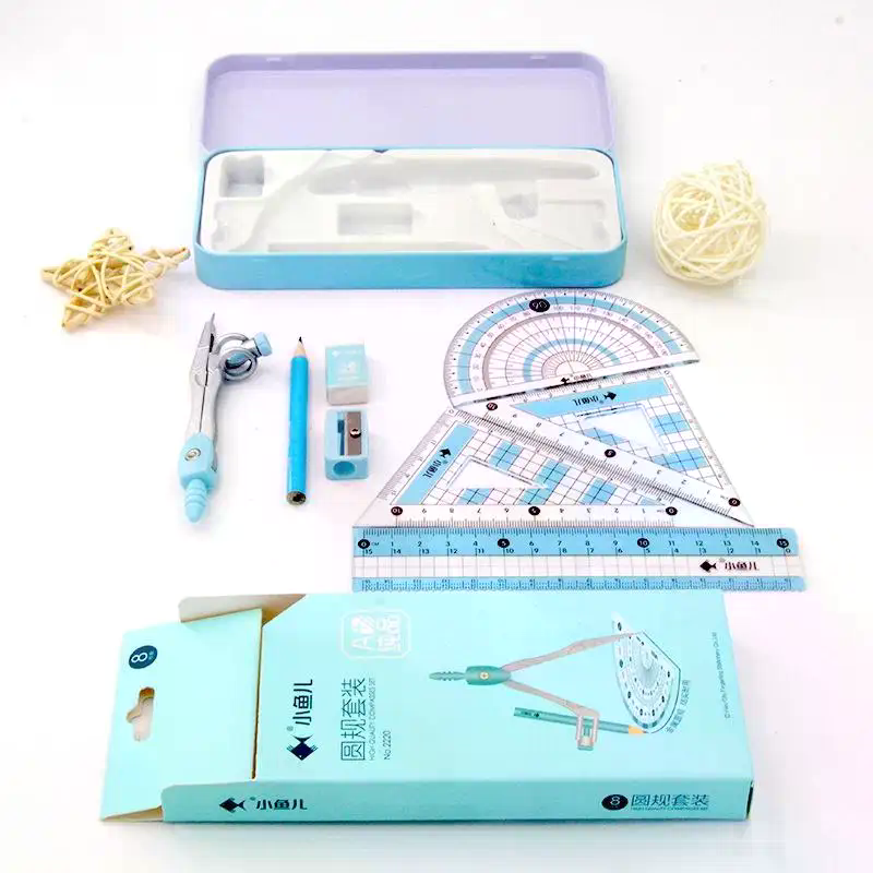 مجموعة أدوات رسم هندسية تتكون  - مراجعة Math Geometry Set With Compass وسعره